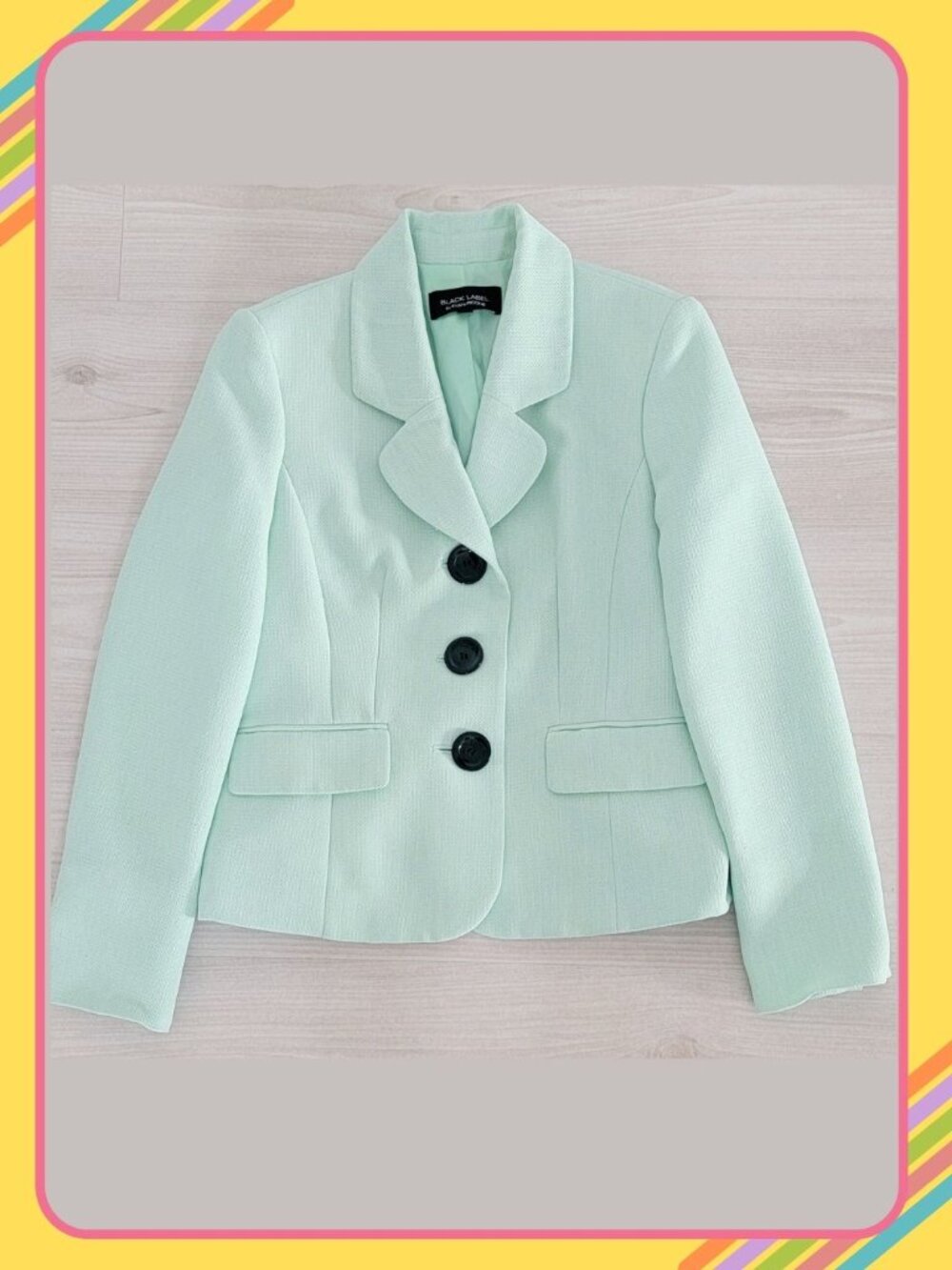 Black Label by Evan Picone Mint Blazer - Size 4